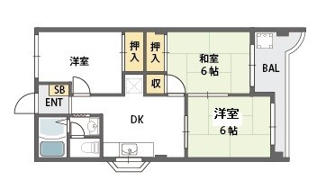 柴ハイツ 間取り図