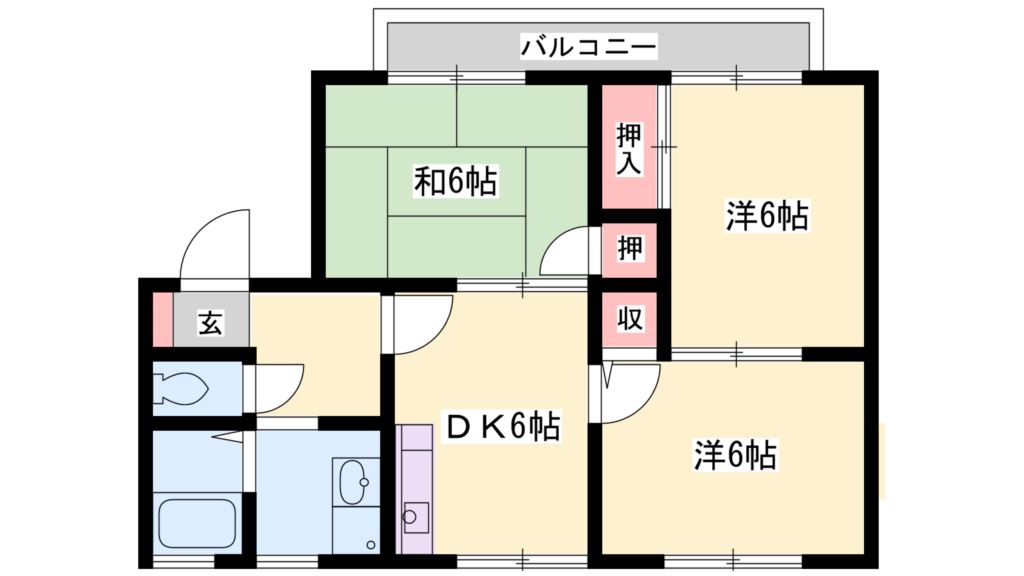 サンパレス陵南 間取り図
