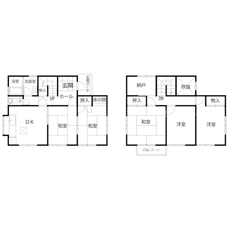 都台戸建 間取り図