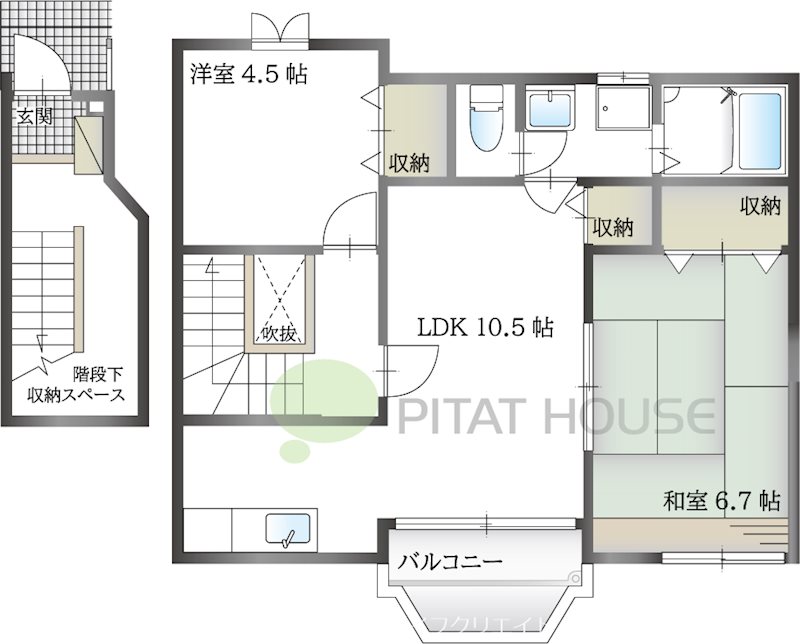 トゥー・ル・モンドＳ　Ｂ棟 間取り図