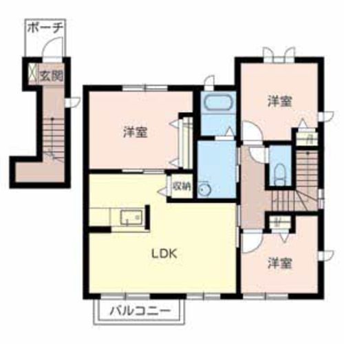 グリーンステージ相ノ山　Ｃ棟 間取り図