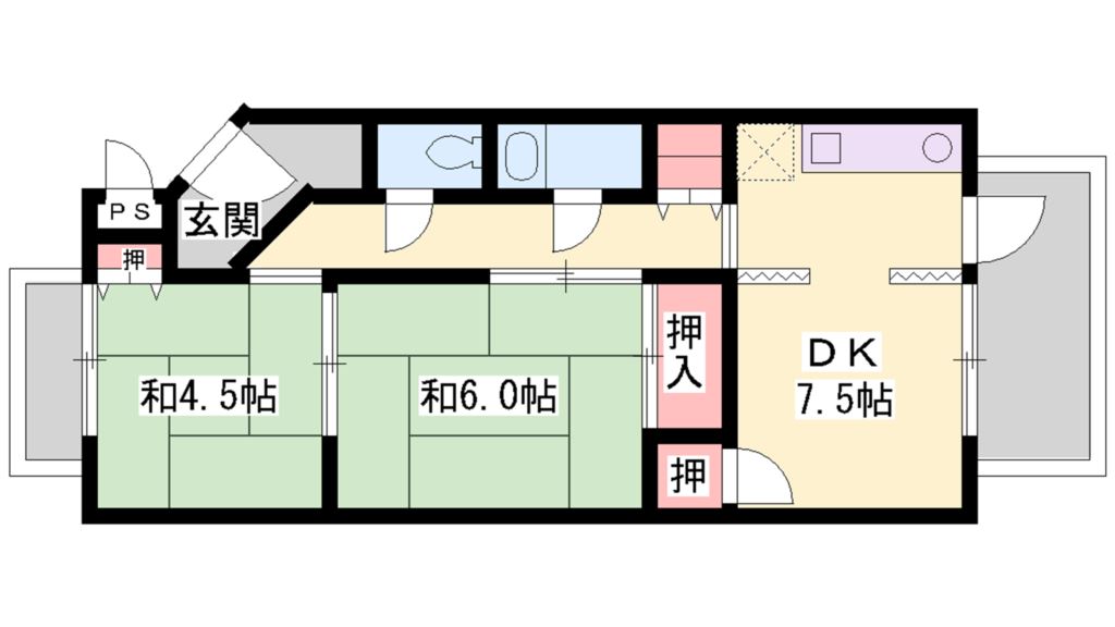 コーポ蝉ケ丘 間取り図
