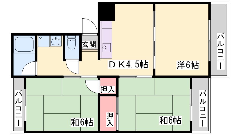 パインリーフ高砂 間取り図