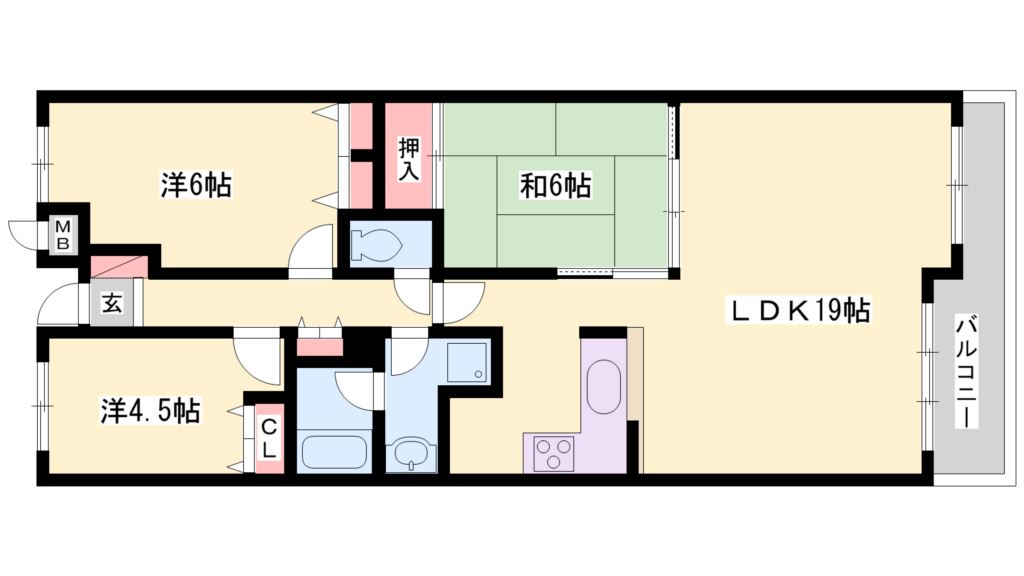 ファミールハイツ加古川壱番館 間取り図