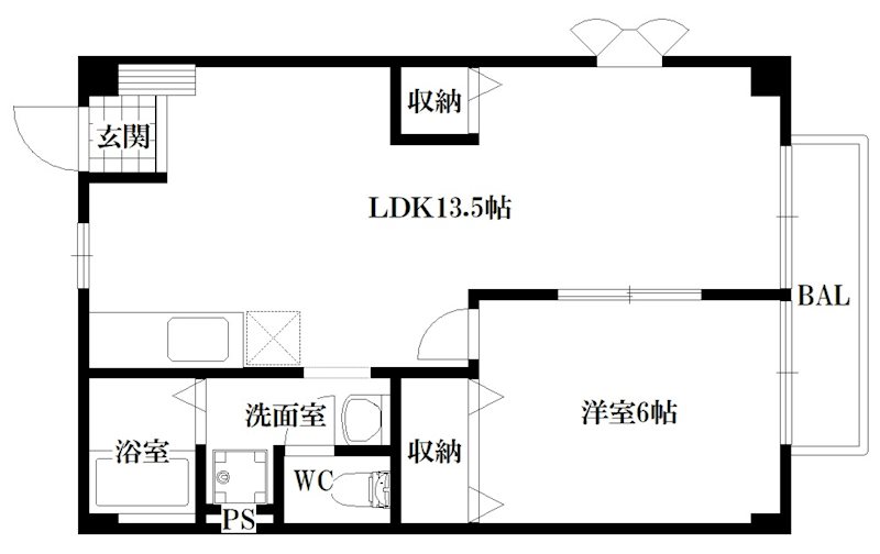 エミールハイツⅡ 間取り図