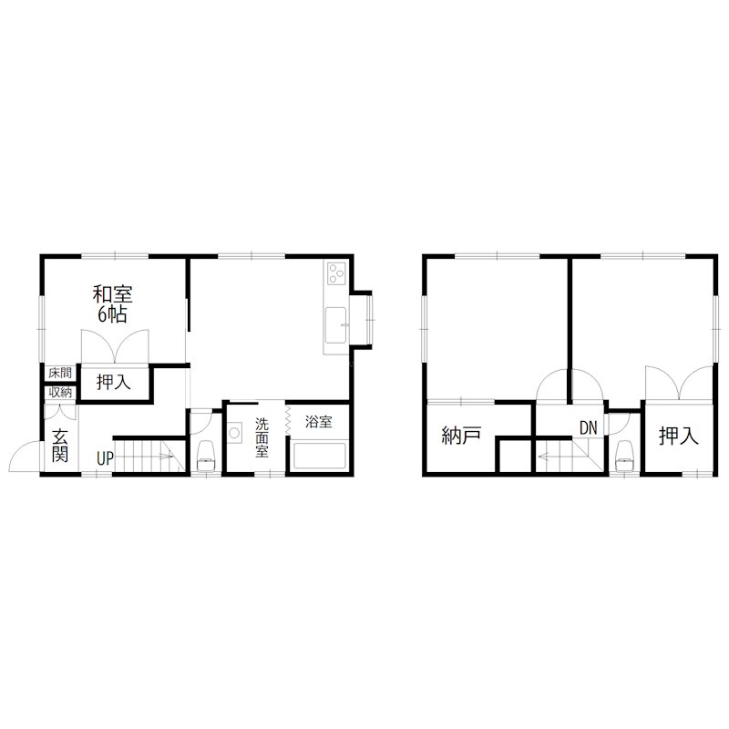 平津戸建 間取り図