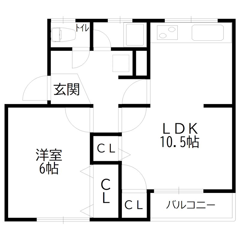 アーバン加古川Ｂ 間取り図