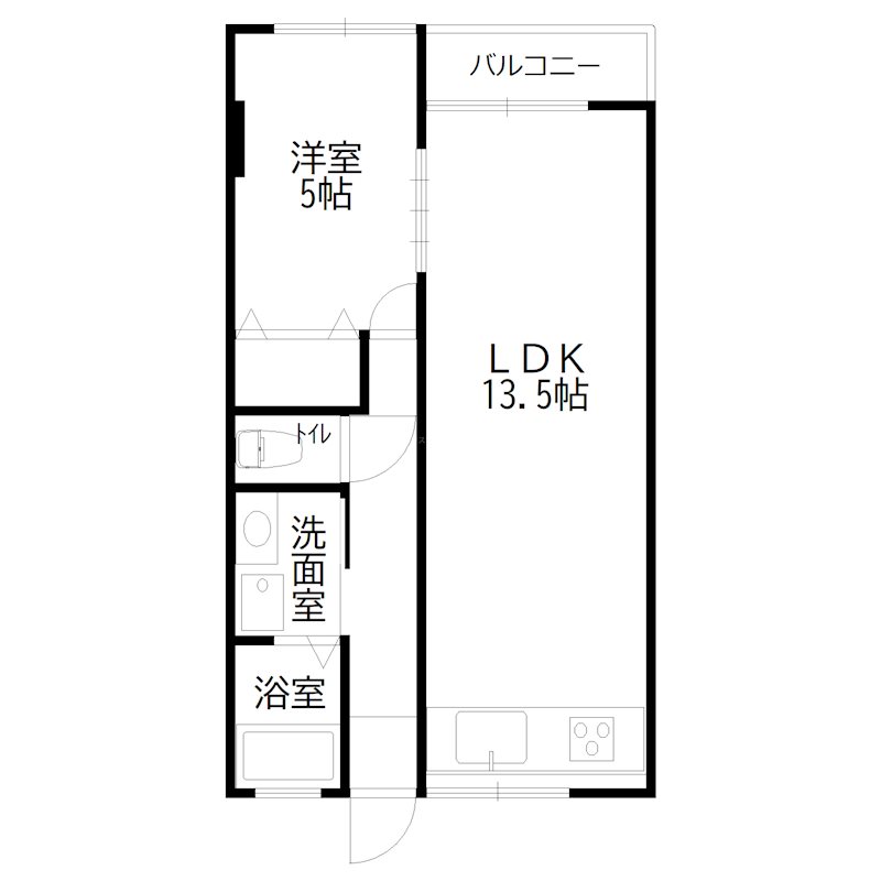 アーバン加古川Ｂ 間取り図