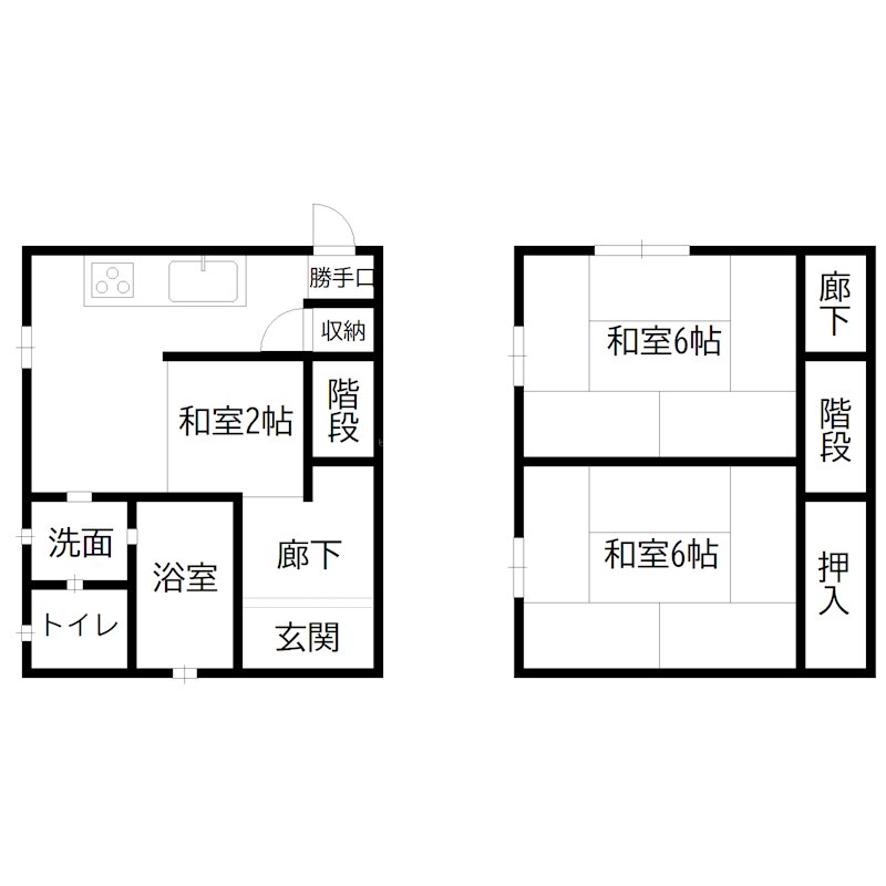 池田貸家 間取り図