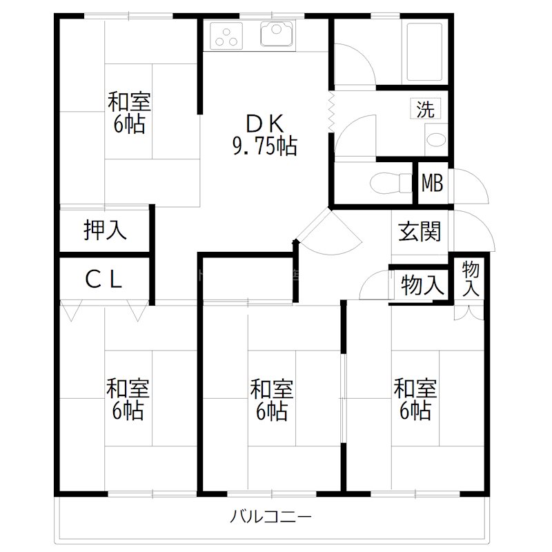 オリーブハイツ土山　5号棟 間取り図