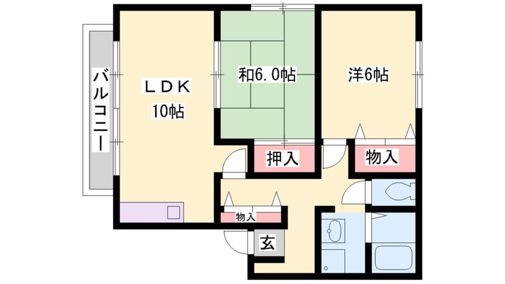 パルティール鶴林 間取り図