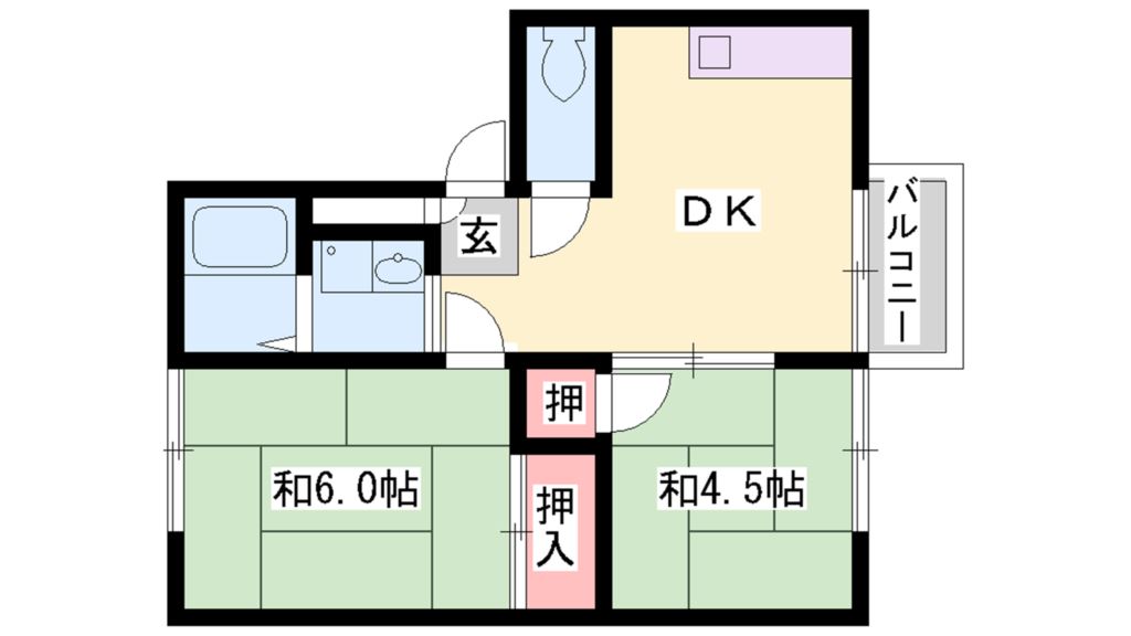 アーバンハイツ東加古川 間取り図
