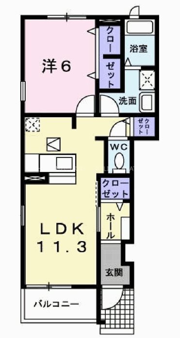 パピヨン 間取り図