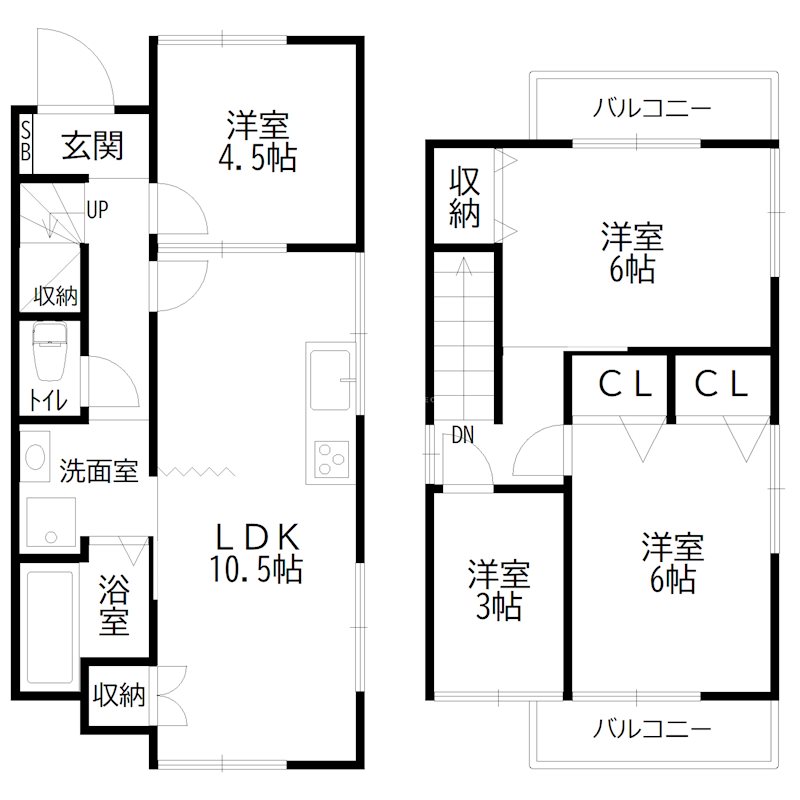 本荘戸建 間取り図
