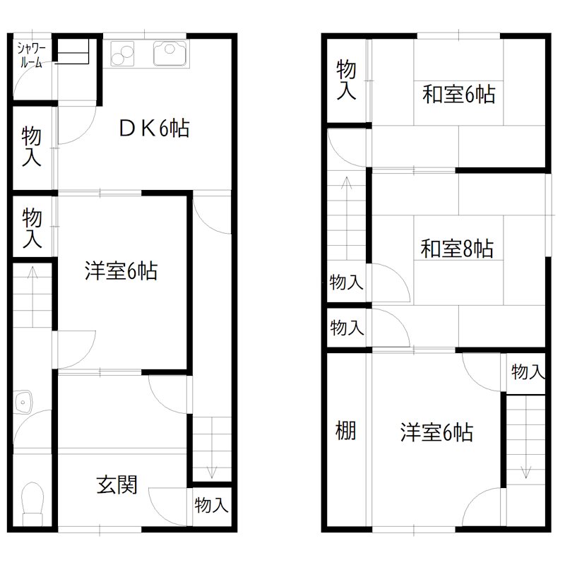 高砂町戎町　タウンハウス 間取り図