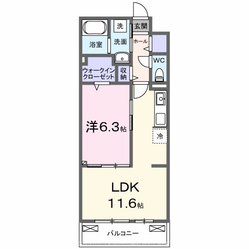 アルファポレールⅡ 間取り図