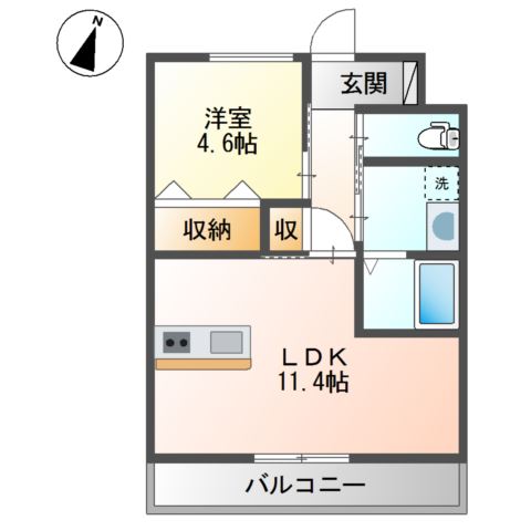 ソレイアード 間取り図