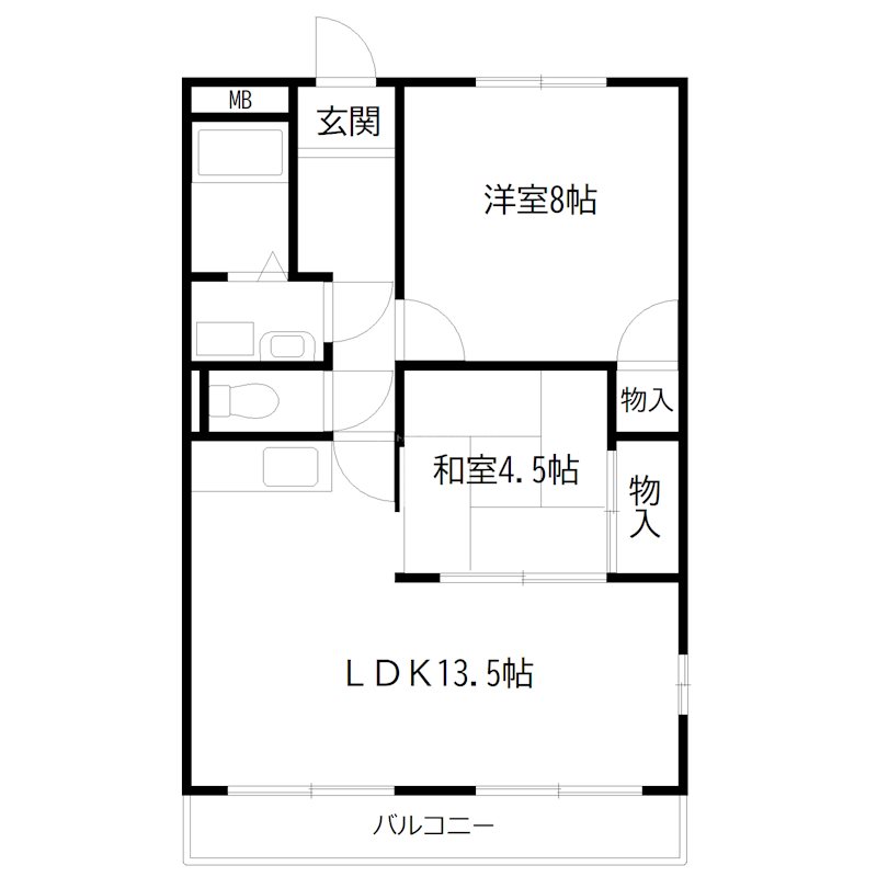 メゾンボヌール 間取り図