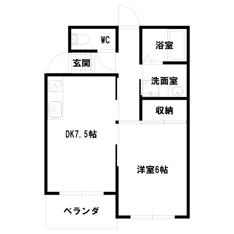 ルークフラット播磨 間取り図