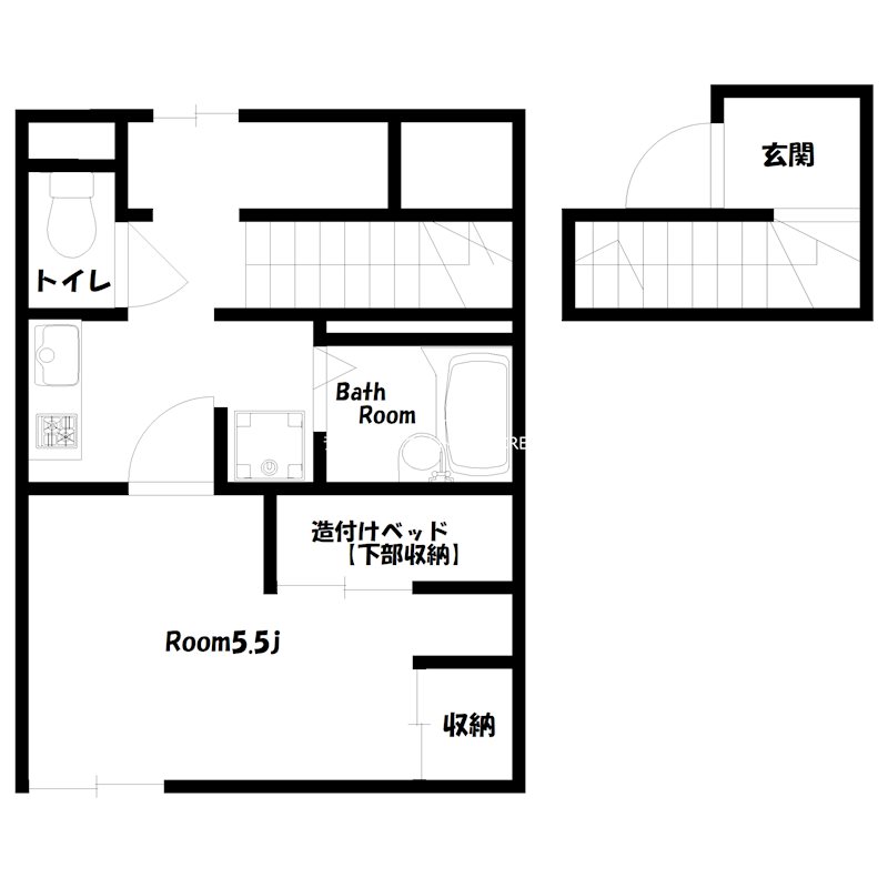 シンシア米田 間取り図