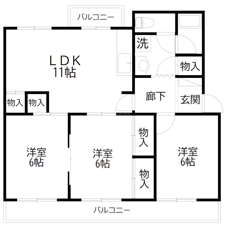 尾上グリーンハイツ 間取り図