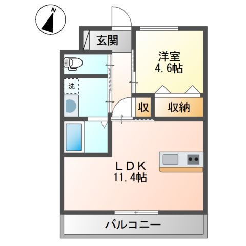ソレイアード 間取り図