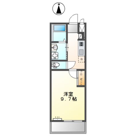ポルテ　ボヌール 間取り図