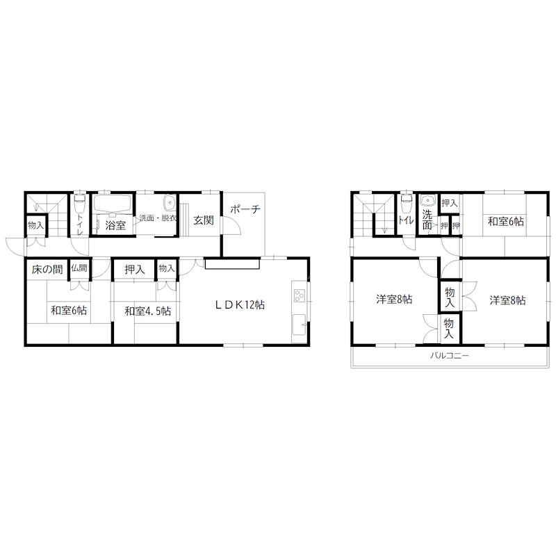 梅井借家 間取り図