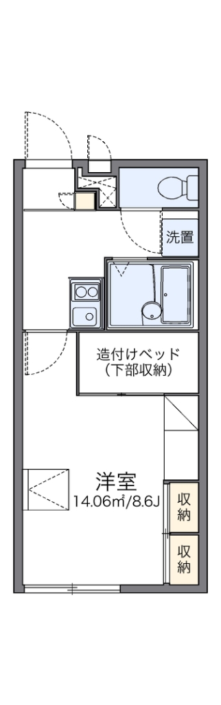 レオパレスＢｅ　Ｔｏｗｎ 間取り図