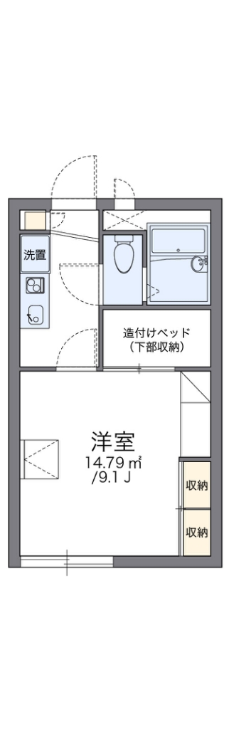 レオパレスはま 間取り図