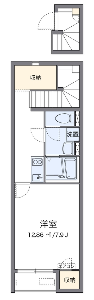 クレイノラ　グラシューズ　Ｍ 間取り図