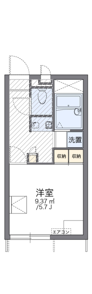 レオパレスサマール梅井 間取り図