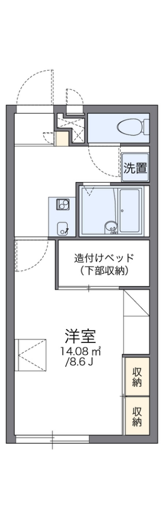 レオパレスＷＥＳＴ米田 間取り図