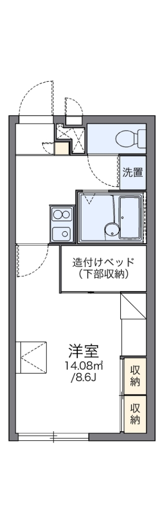 レオパレスＹＯＳＨＩＮＯ 間取り図
