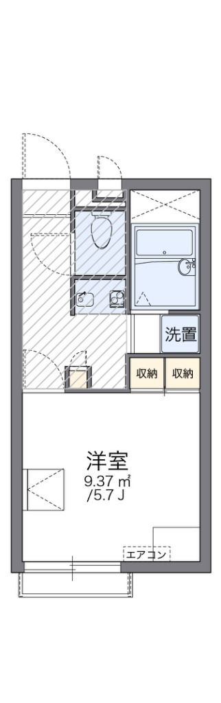 レオパレスサマール梅井 間取り図