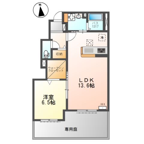 高砂市中島1丁目新築アパート 間取り図