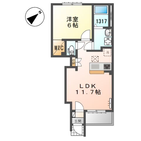 高砂町木曽町新築アパート 間取り図