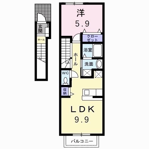 ＭＴハイツ２号館Ａ 間取り図