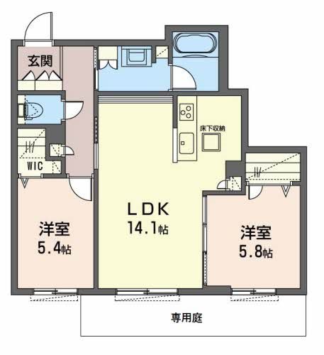 シャーメゾン　ソラ 間取り図