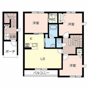 シャーメゾン桔梗 間取り図