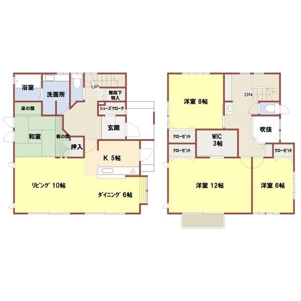 加古川市平岡町新在家　貸家 間取り図