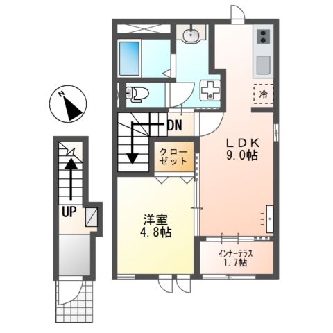 ハウゼ21Ⅱ 間取り図