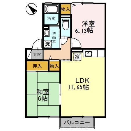 グランベールI 間取り図