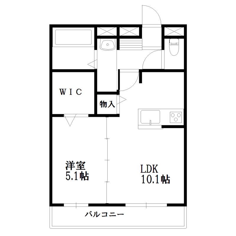 マンションパピルスⅡ 間取り図