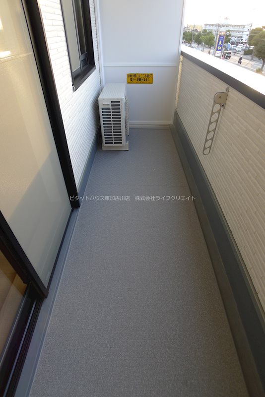 マンションパピルスⅡ ベランダ