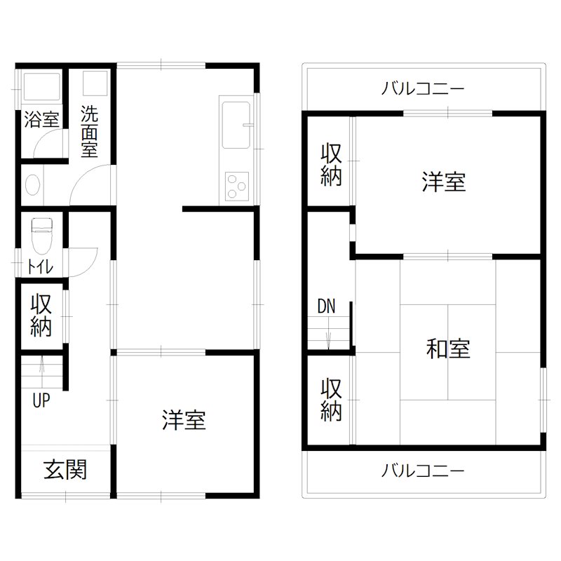 土山戸建て 間取り図