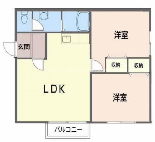 西条ビバリーヒルズⅡ 間取り図