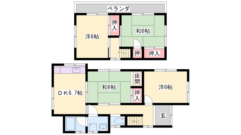 白石邸 間取り図