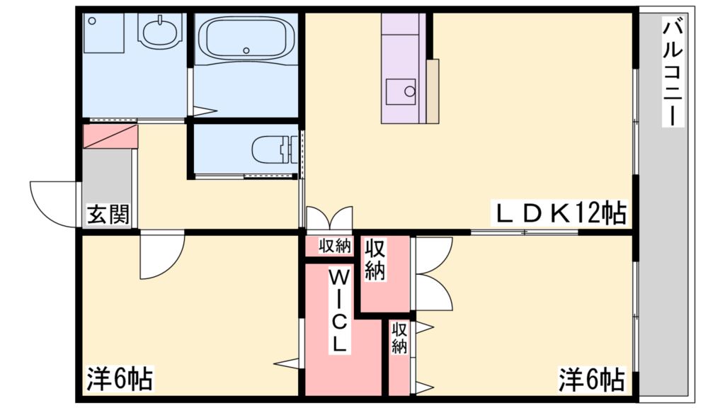 ヴァンブラン 間取り図