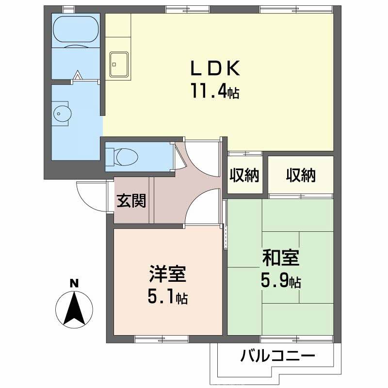 レジデンス友沢 間取り図
